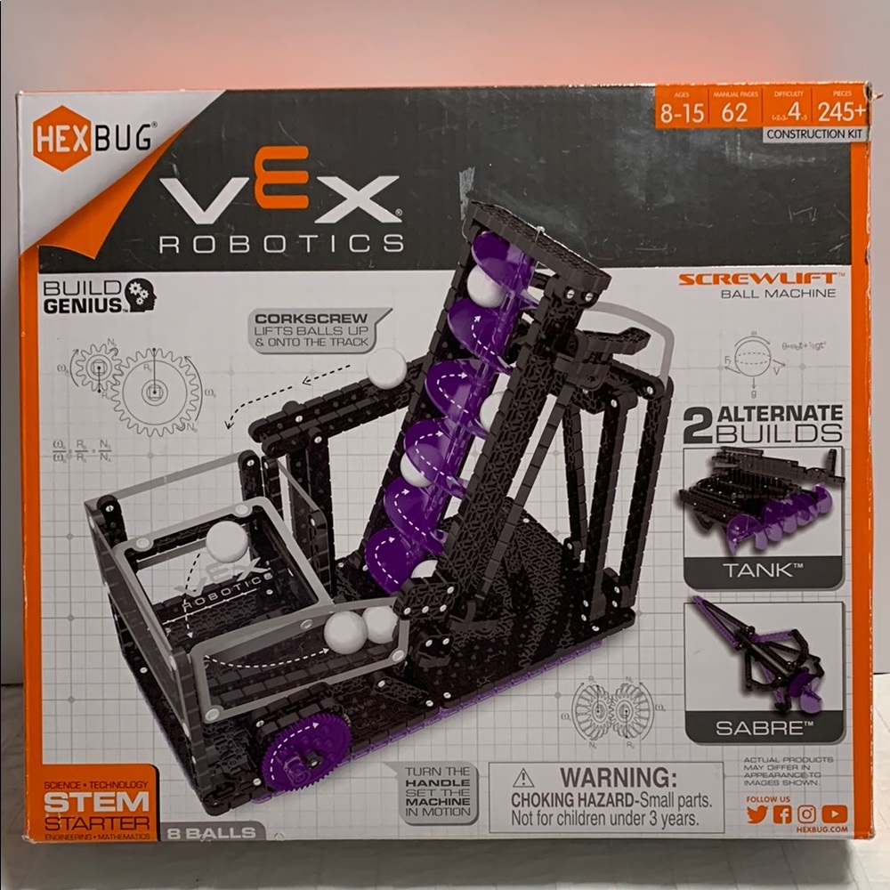 Vex Robotics Screwlift Ball Machine Kit by Hexbug - STEM